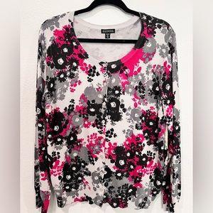 ❄️GEORGE Grey Floral Cardigan: NWT